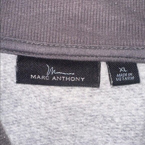 Marc Anthony Gray Zip-Up Sweater - Picture 5 of 7